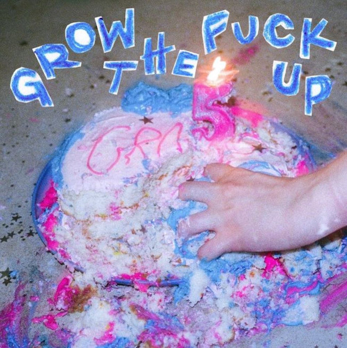 VIAL Grow The Fuck Up Vinyl LP Twister Cobalt Blue/White/Baby Blue Spokes Colour 2025