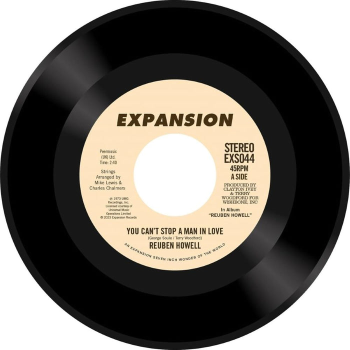 Reuben Howell You Cant Stop A Man In Love 7" Vinyl Single 2023