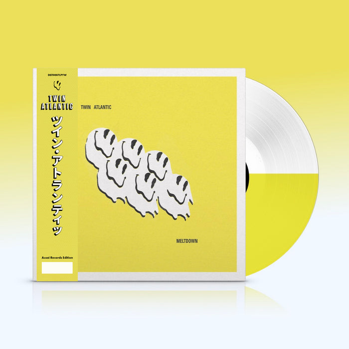 Twin Atlantic Meltdown Vinyl LP Signed Assai Obi Edition White & Yellow Split Colour 2024