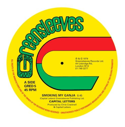 CAPITAL LETTERS SMOKING MY GANJA LP VINYL NEW 33RPM