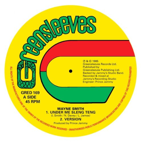 WAYNE SMITH UNDER ME SLENG TENG 12" VINYL SINGLE NEW