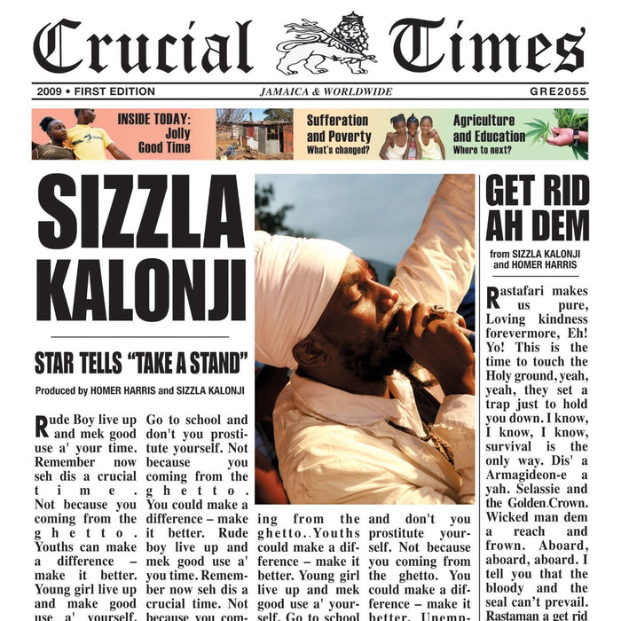 SIZZLA CRUCIAL TIMES LP VINYL NEW 33RPM