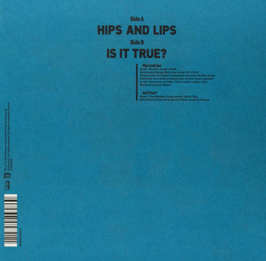 Maximo Park Hips And Lips 2012 Vinyl 7" Single Alternative Indie Rock Music New