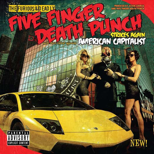 FIVE FINGER DEATH PUNCH AMERICAN CAPITOLIST LP VINYL NEW COLOURED