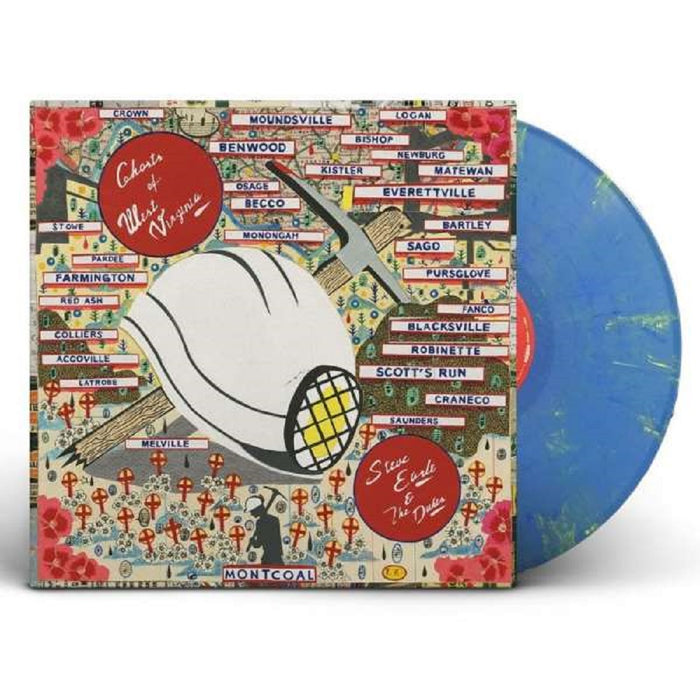 Steve Earle & The Dukes - Ghosts Of West .. Vinyl LP Indies Blue Marble 2020