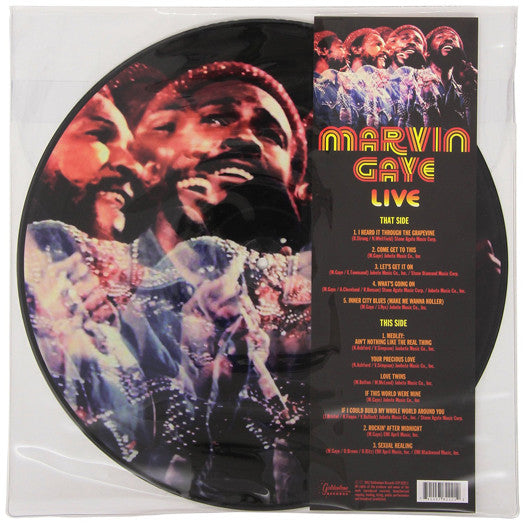 MARVIN GAYE LIVE LP VINYL NEW 33RPM