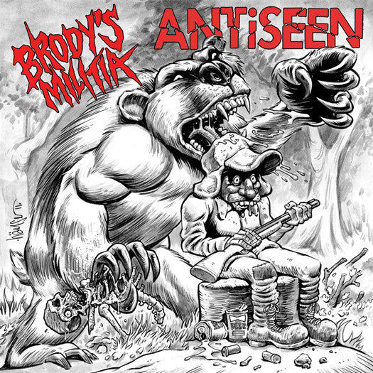 ANTISEEN BRODY'S MILITIA PRIMAL ROAR SPLIT LP VINYL NEW (US) 33RPM