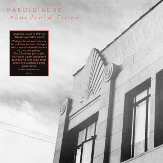 HAROLD BUDD ABANDONED CITIES LP VINYL NEW 2013 33RPM