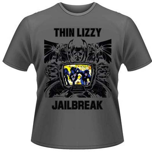 THIN LIZZY JAILBREAK (GREY) MENS XL T SHIRT NEW OFFICIAL GREY