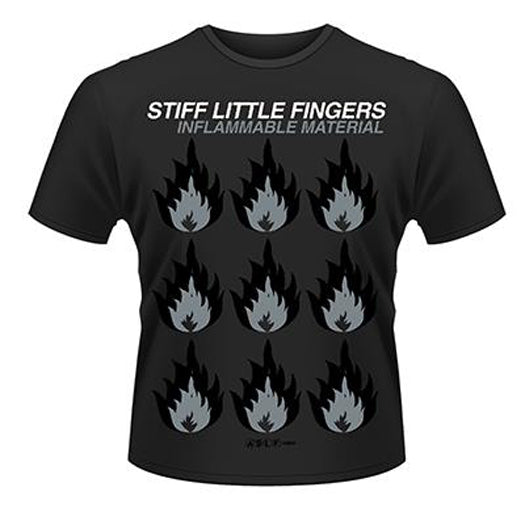 STIFF LITTLE FINGERS INFLAMMABLE MATERIAL T SHIRT MENS LARGE NEW OFFICIAL
