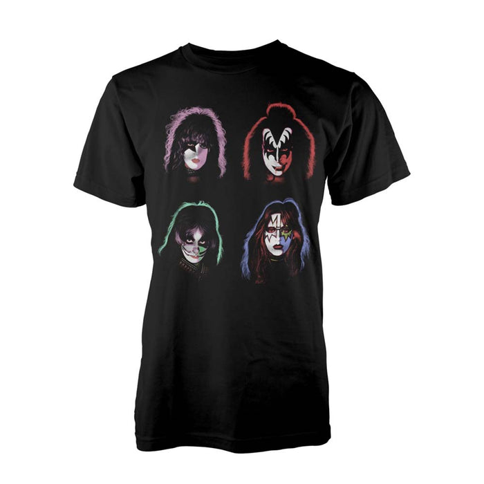 KISS Faces MENS Black SIZE XL T-shirt NEW
