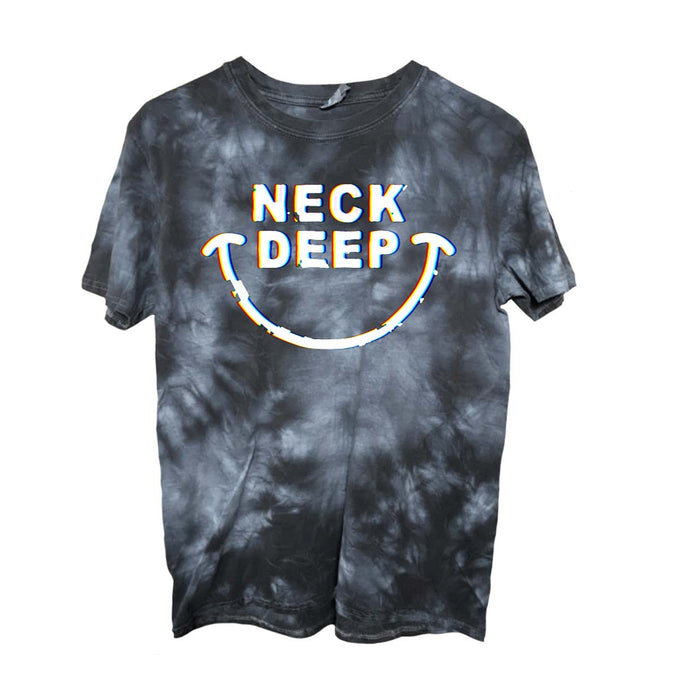 NECK DEEP Hazy Smile MENS Grey Feather Wash X-Large T-Shirt NEW