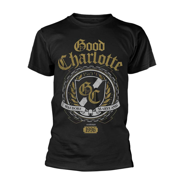 GOOD CHARLOTTE Crest MENS Black X-Large T-Shirt NEW