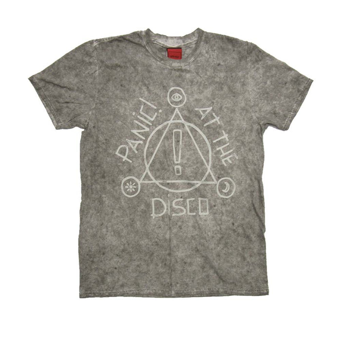 PANIC! AT THE DISCO Icons MENS Grey Speckle Wash MEDIUM T-Shirt NEU