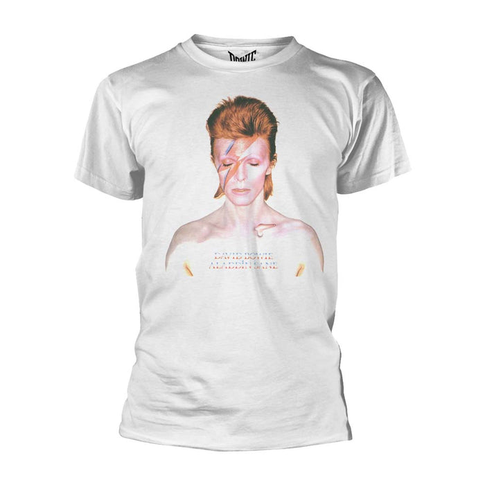 DAVID BOWIE Aladdin Sane MENS White X-Large T-Shirt NEW