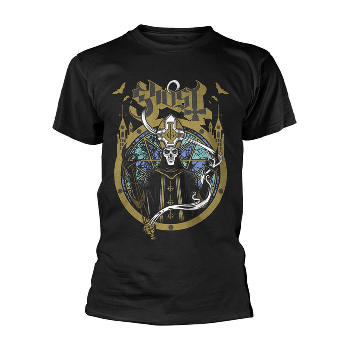 GHOST Satanas Spes Notra MENS Black LARGE T-Shirt NEW