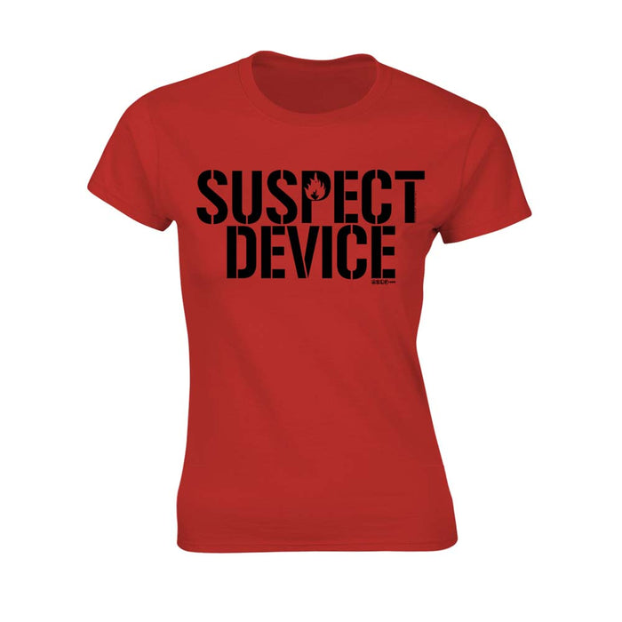 STIFF LITTLE FINGERS Suspect Device WOMENS Red XXL T-Shirt NEU