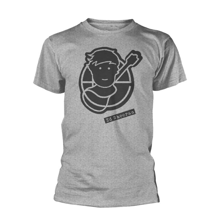 ED SHEERAN Pictogram MENS Grey MEDIUM T-Shirt NEW