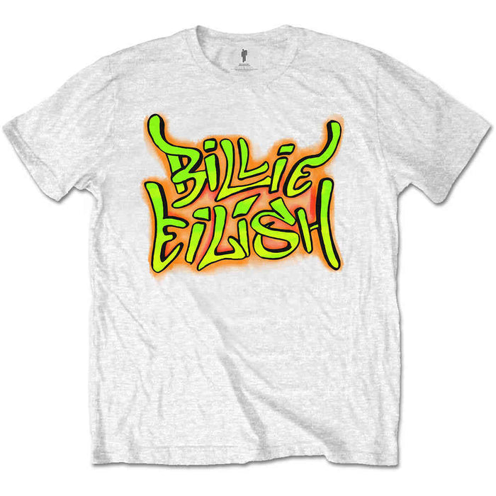 Billie Eilish Graffiti White Large T-Shirt