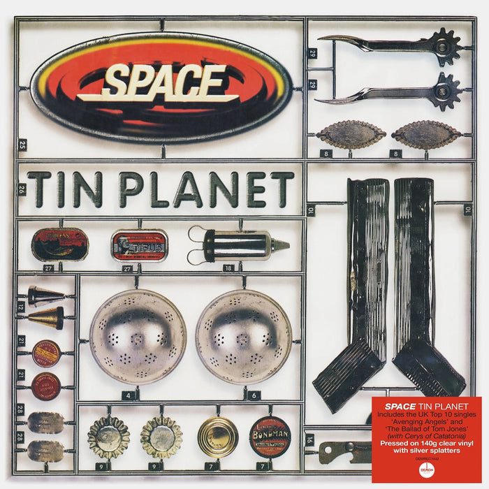 Space Tin Planet Vinyl LP Clear Silver Splatter 2022