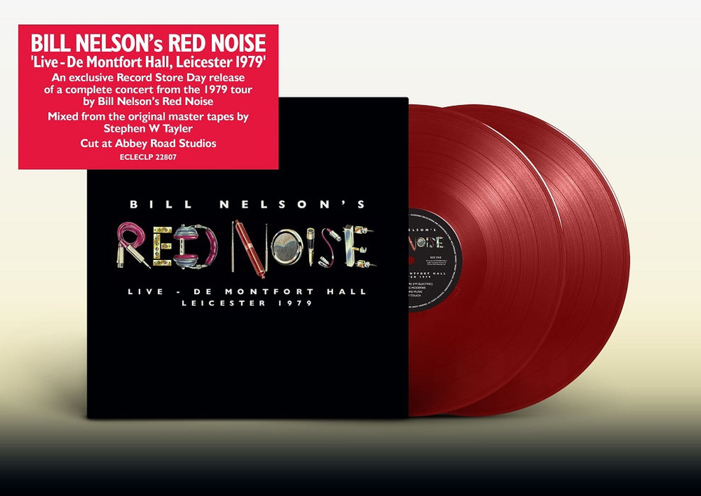Bill Nelson's Red Noise Live at the De Montfort Hall, Leicester 1979 10" Vinyl LP Red Colour RSD 2023
