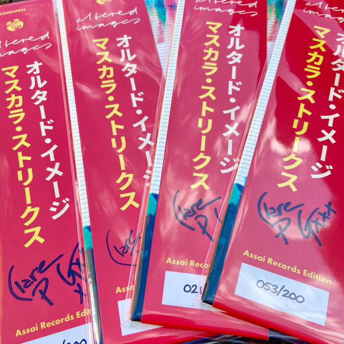 Altered Images Mascara Streakz Vinyl LP Transparent Red Signed Assai Obi Edition 2022