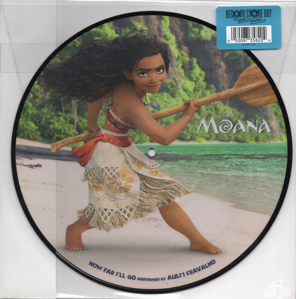 MOANA How far Ill Go 10" Vinyl Single NEW Aulii Cravalho Dwayne Johnson RSD 2017