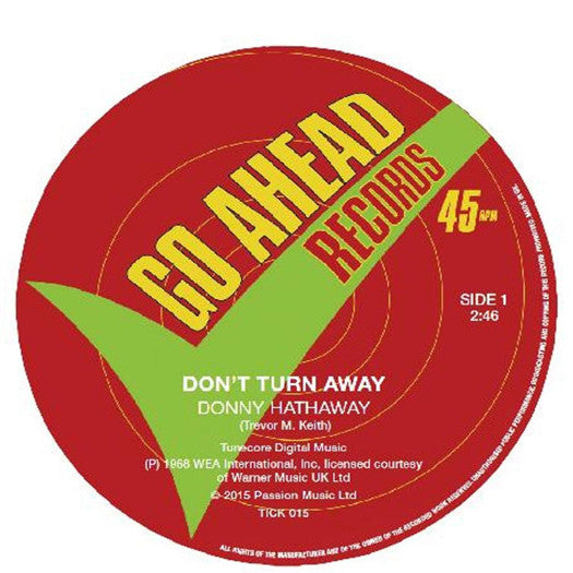 HATHAWAY DONNY DON'T TURN AWAY VINYL SINGLE NEW 45RPM