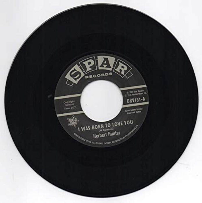 Herbert Hunter I Was Born to Love You 7" Vinyl Single New 2018