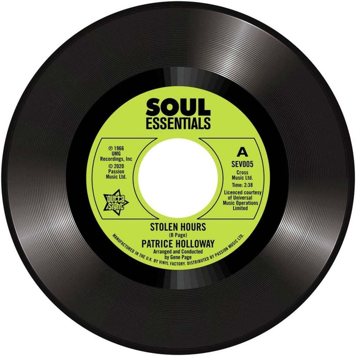 Patrice Holloway - Stolen Hours Vinyl 7" Single 2020