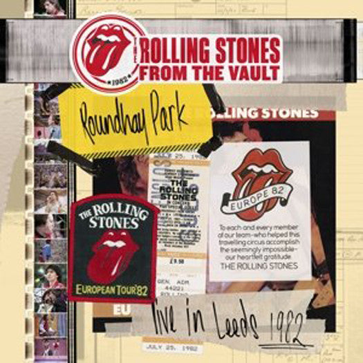 ROLLING STONES FROM VAULT LIVE IN LEEDS 1982 DVD + 3LP VINYL NEW 33RPM