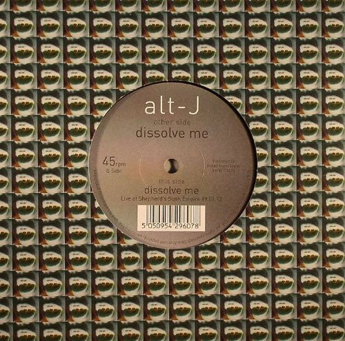 ALT TO J DISSOLVE ME LP VINYL 33RPM 2013 NEW