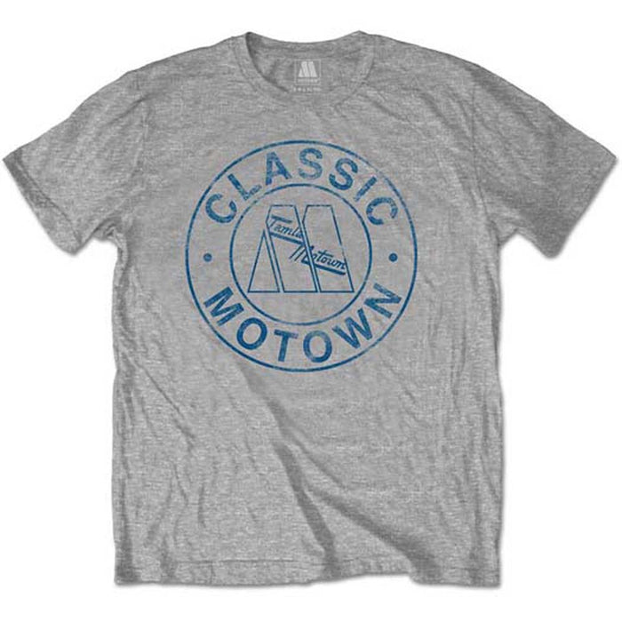 Motown Classic Circle Mens Grey X-Large T-Shirt