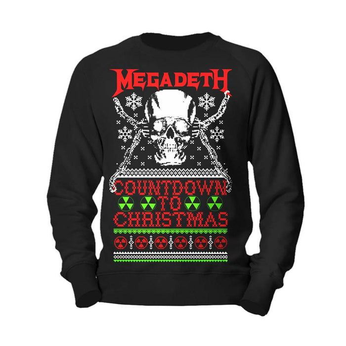 MEGADETH Countdown To Christmas MENS Black XXL Jumper NEW