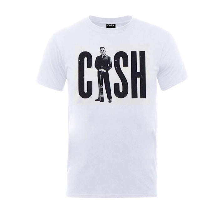 JOHNNY CASH Standing Cash MENS White X-Large T-Shirt NEW