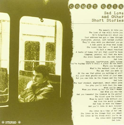 COMET GAIN SAD LOVE AND OTHER SHORT STORIES VINYL SINGLE NEW