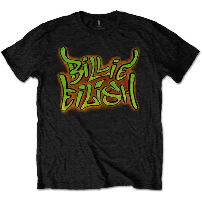 Billie Eilish Graffiti Black X-Large T-Shirt