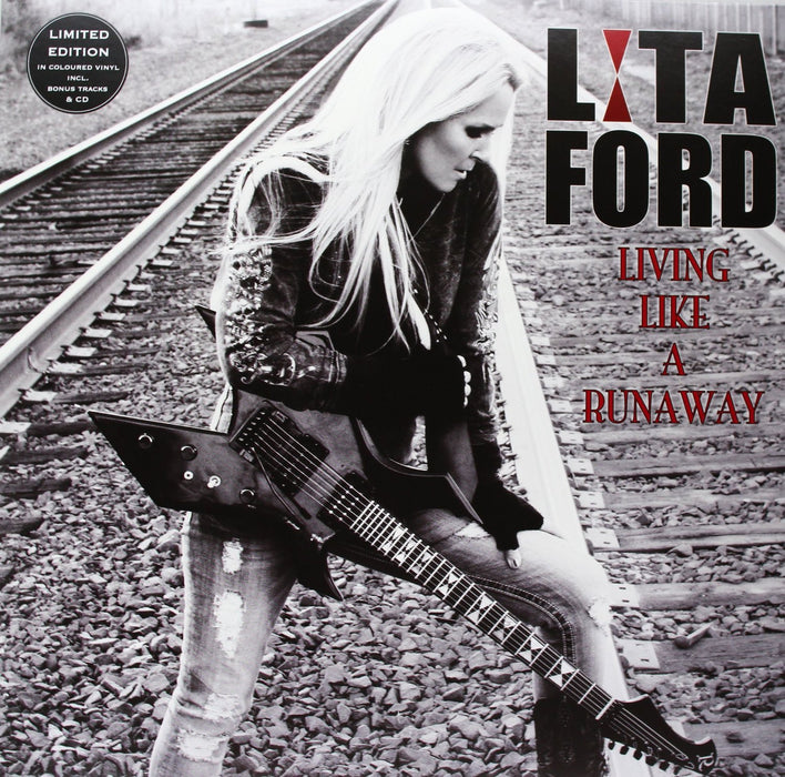 LITA FORD LIVING LIKE A RUNAWAY DOUBLE LP VINYL AND CD NEW 33RPM