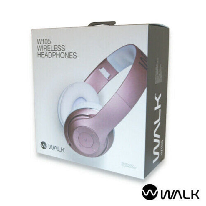 Walk Bluetooth Headphones Rose Gold Colour