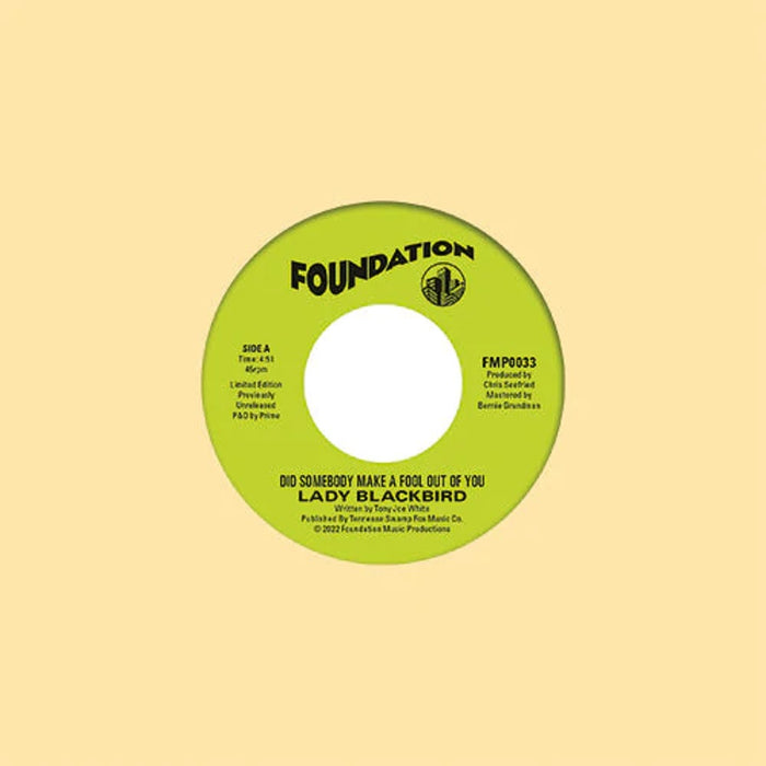 Lady Blackbird Did Somebody Make A Fool Outta You/Its Not That Easy Vinyl 7" Single Coke Bottle Green Colour RSD 2022