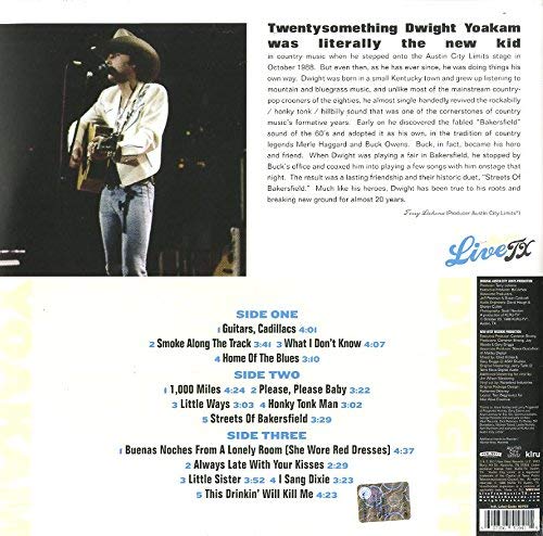 Dwight Yoakam Live From Austin TX Vinyl LP 2017