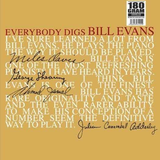 Bill Evans Trio Everybody Digs Bill Evans Vinyl LP 2012