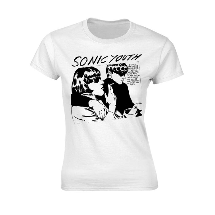 Sonic Youth Goo Album Cover T-Shirt White X-Large Ladies New