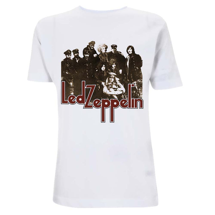 Led Zeppelin LZ II Photo T Shirt Mens White Medium New