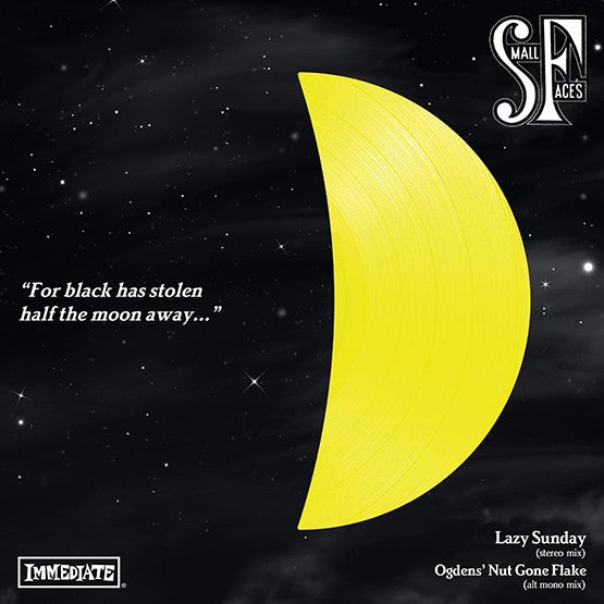Small Faces - Lazy Sunday Afternoon (Early Mix) / Ogdens' Nut Gone Flake (Alternate Take )  7" Single Yellow Vinyl RSD2018