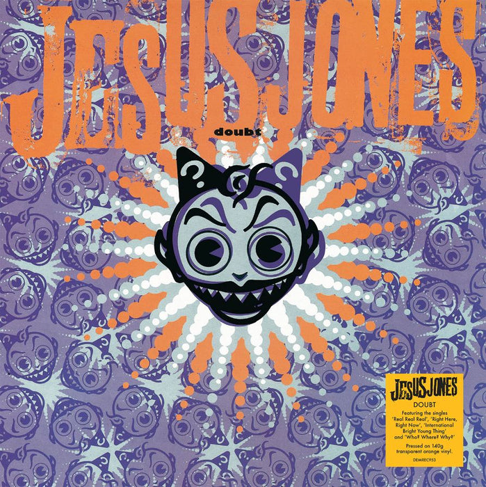 Jesus Jones Doubt Vinyl LP Translucent Orange Colour Vinyl 2022