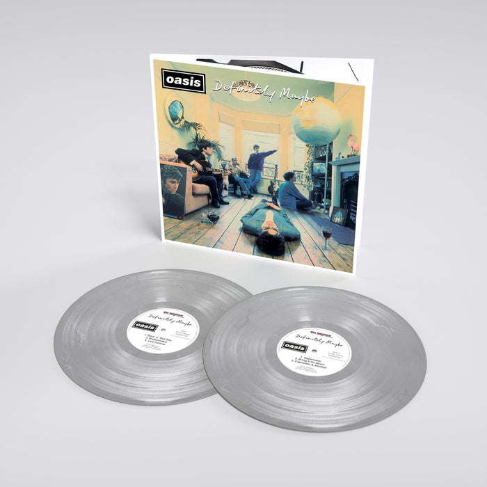 Oasis Definitely Maybe Vinyl LP Ltd Silver Colour 2019