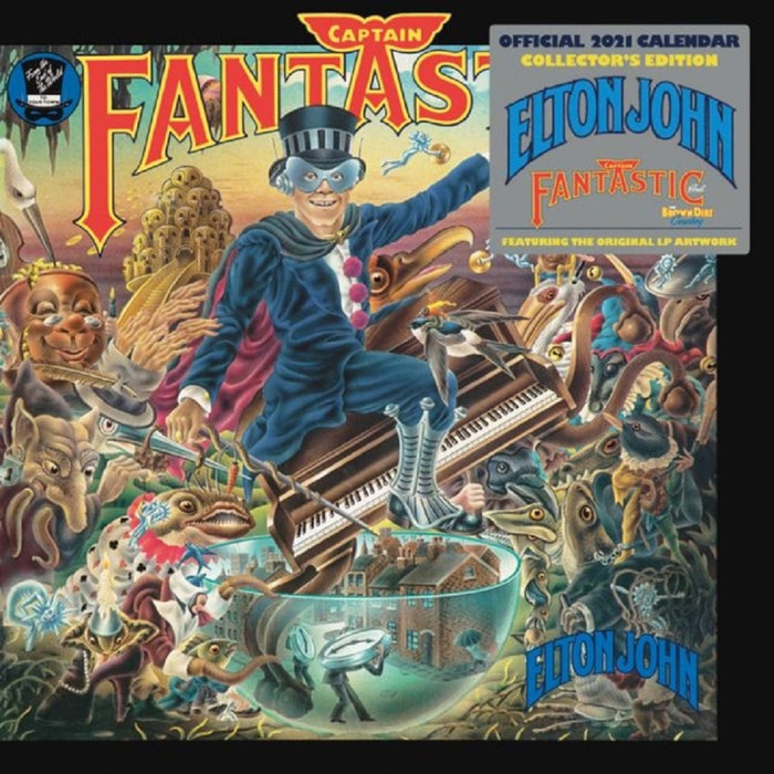 Elton John Captain Fantastic Official 2021 Square Calendar