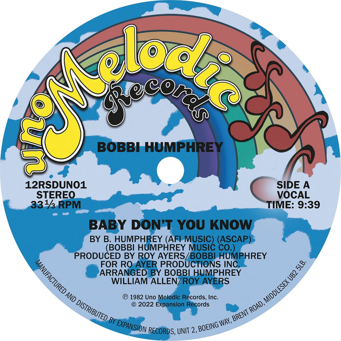 Bobbi Humphrey Baby Don't You Know 12" Vinyl Single RSD 2022