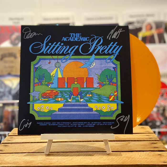 The Academic Sitting Pretty Vinyl LP Signed Orange Colour 2023